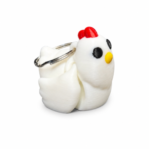 Officially Licensed Zou3D Chicken Keychain