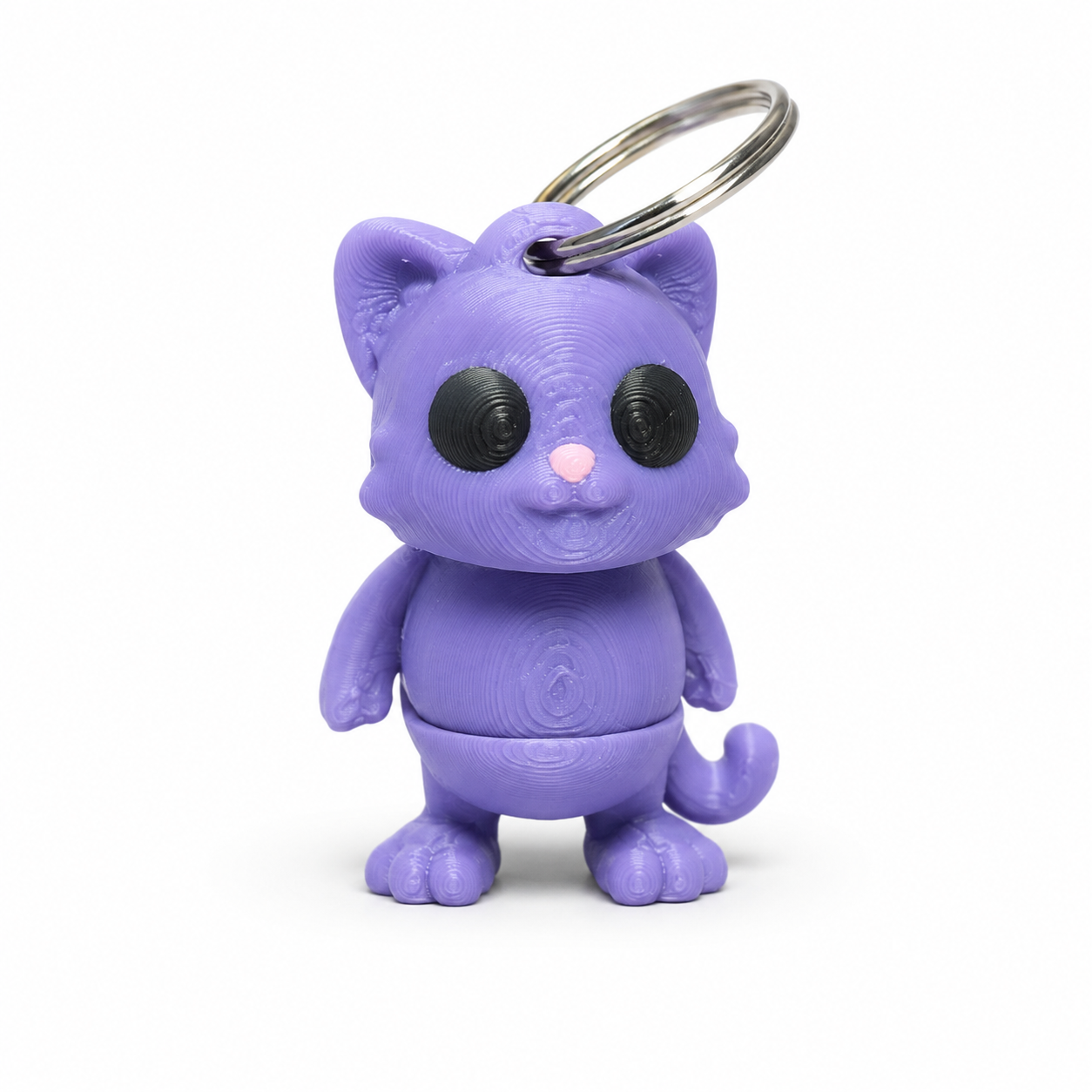 Officially Licensed Zou3D Purple Cat Keychain
